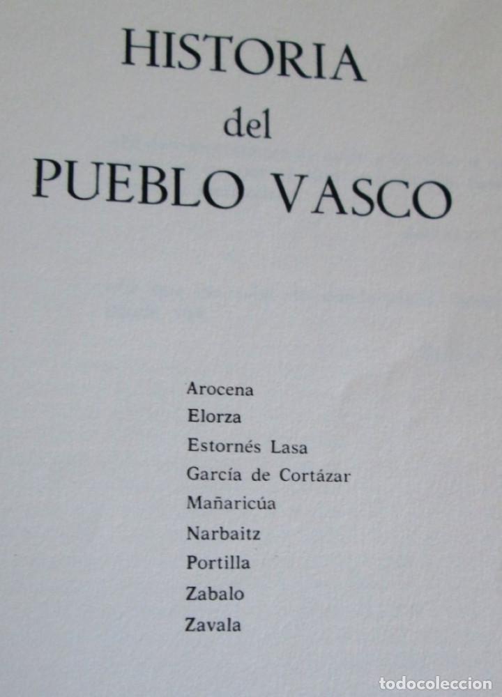 Libros de segunda mano: 3 tomos - HISTORIA DEL PUEBLO VASCO - Edit. Erein 1978 - Foto 3