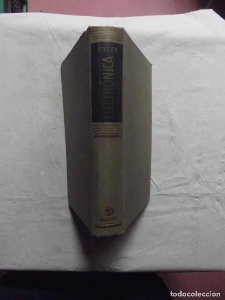 Libros de segunda mano: ELECTRONICA FUNDAMENTOS Y APLICACIONES DE JOHN D. RYDER - Foto 1