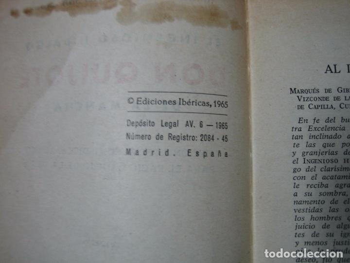 Libros de segunda mano: Don Quijote de la Mancha.A&ntilde;o 1965 - Foto 3