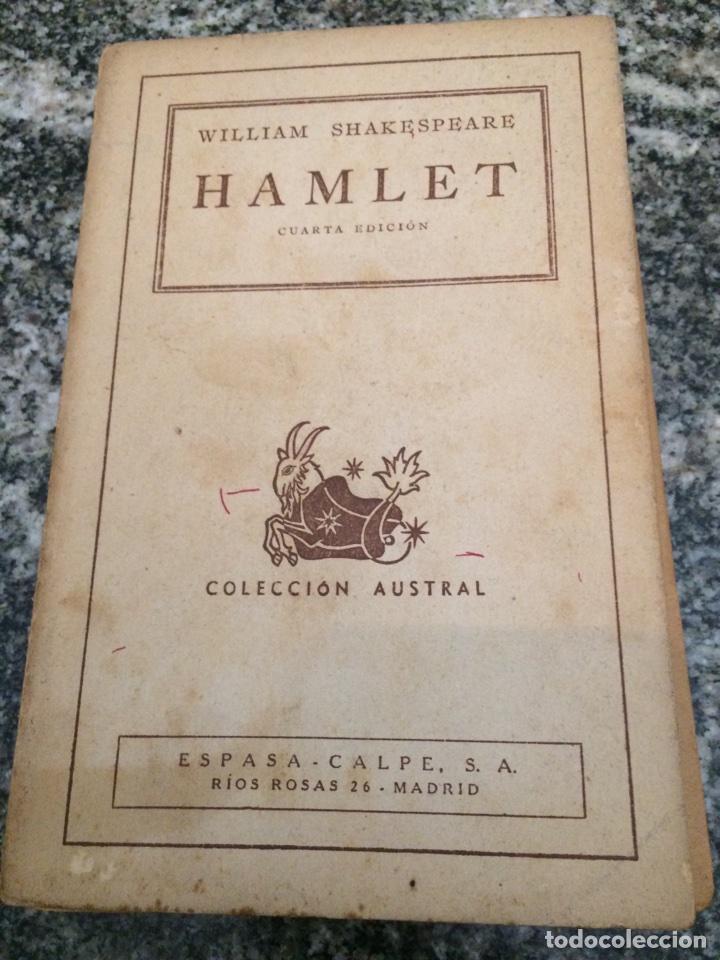 Libros de segunda mano: William Shakespeare HAMLET cuarta edicion - Foto 1