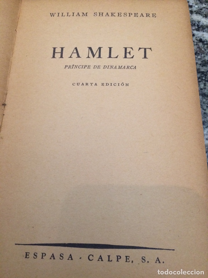 Libros de segunda mano: William Shakespeare HAMLET cuarta edicion - Foto 3