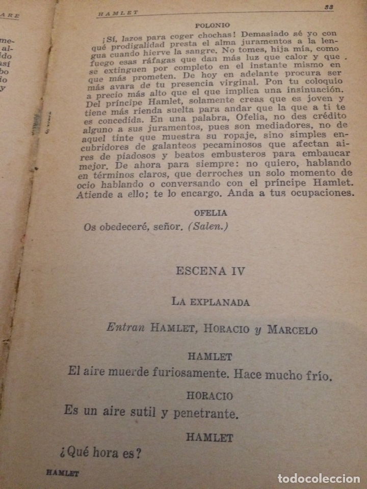 Libros de segunda mano: William Shakespeare HAMLET cuarta edicion - Foto 4