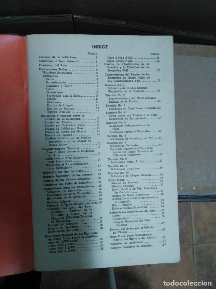 Libros de segunda mano: PRINCIPIOS B&Aacute;SICOS DE LA SOLDADURA ELECTRICA - Foto 2