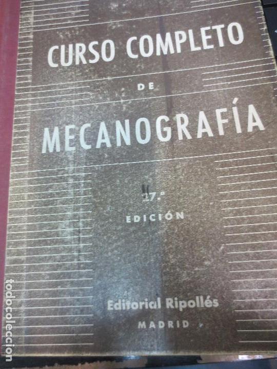 Libros de segunda mano: CURSO COMPLETO DE MECANOGRAF&Iacute;A EDIT RIPOLL&Eacute;S A&Ntilde;O 1948 - Foto 1