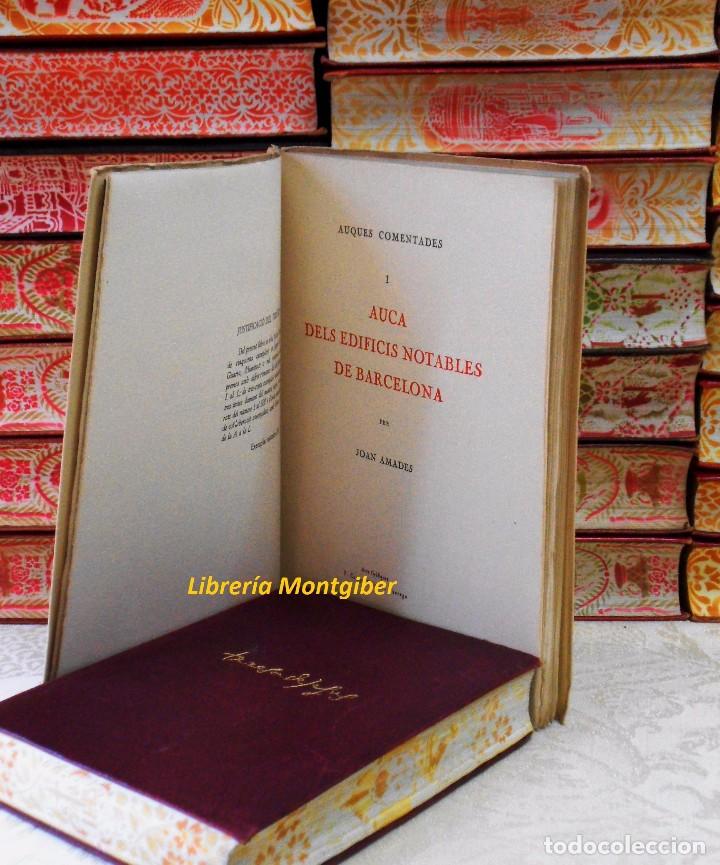 Libros de segunda mano: AUQUES COMENTADES I . AUCA DELS EDIFICIS NOTABLES DE BARCELONA . Autor : Amades, Joan - Foto 3