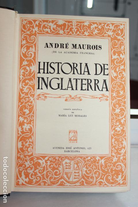 Libros de segunda mano: HISTORIA DE INGLATERRA Y LOS INGLESES, ANDRE MAUROIS. EDITORIAL SURCO 1949 - Foto 2 - 71035053