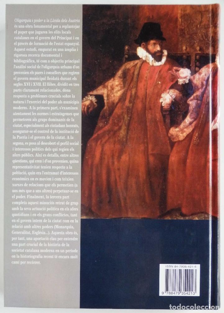 Libros de segunda mano: Antonio PASSOLA - Oligarquia i Poder a la Lleida dels &Agrave;ustria - Pag&egrave;s Editors primera edici&oacute; - Foto 3
