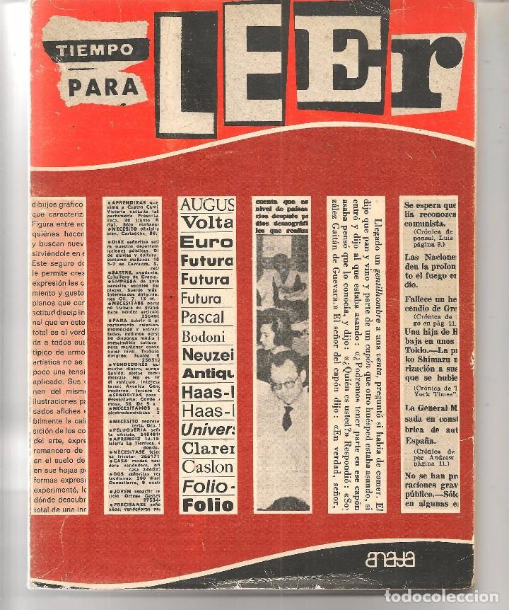 Libros de segunda mano: TIEMPO PARA LEER. EDICIONES ANAYA 1971.  (Z/13) - Foto 1
