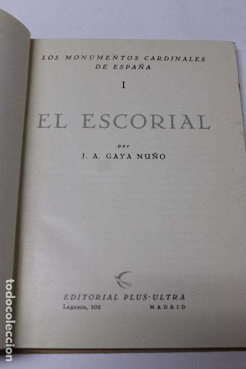 Libros de segunda mano: L- 4375. EL ESCORIAL POR J.A.GAYA NU&Ntilde;O. - Foto 2