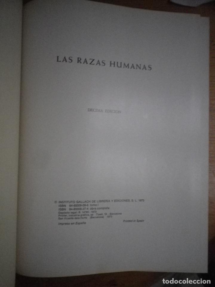 Libros de segunda mano: LAS RAZAS HUMANAS INSTITUTO GALLACH - Foto 3