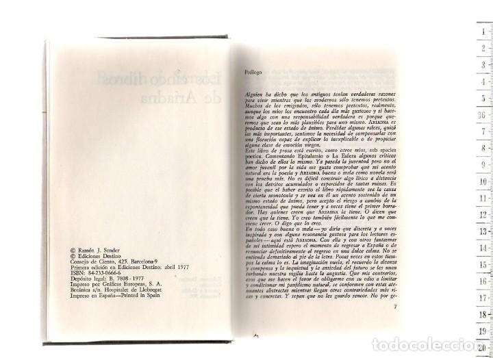 Libros de segunda mano: 26.45 LIBRO, LOS CINCO LIBROS DE ARIADNA, RAMON J. SENDER - Foto 2
