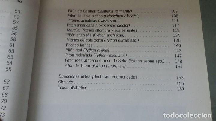 Libros de segunda mano: Libro del cuidado de la serpiente piton, animales serpientes pitones - Foto 3