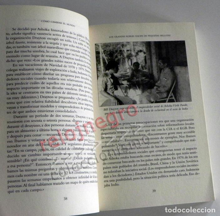 Libros de segunda mano: C&Oacute;MO CAMBIAR EL MUNDO - LIBRO - DAVID BORNSTEIN - EMPRENDEDORES SOCIALES Y PODER DE NUEVAS IDEAS - Foto 5