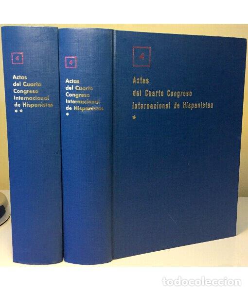 Libros de segunda mano: ACTAS DEL CUARTO CONGRESO INTERNACIONAL DE HISPANISTAS. VOLUMEN I Y II. Bustos Tovar, Eugenio de (D