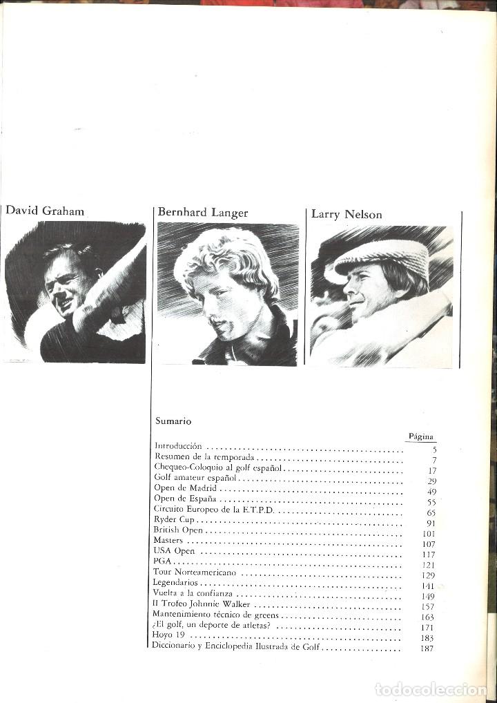 Libros de segunda mano: ANUARIO DEL GOLF EDICI&Oacute;N 1982 - Foto 3
