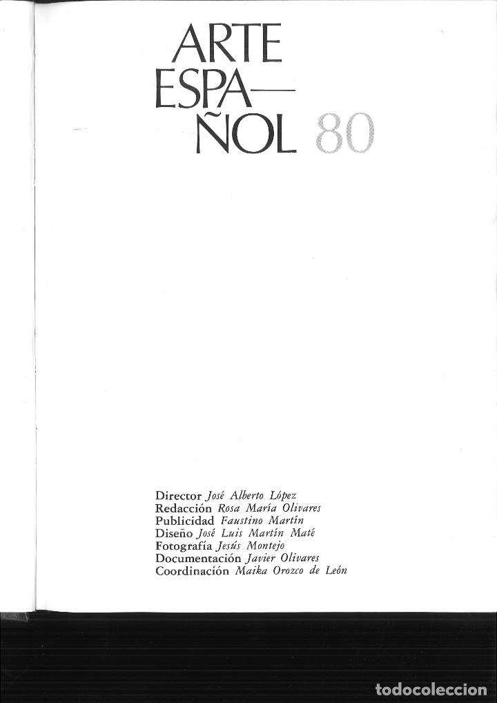 Libros de segunda mano: ARTE ESPA&Ntilde;OL 80. Jos&eacute; Alberto L&oacute;pez (Director). - Foto 4