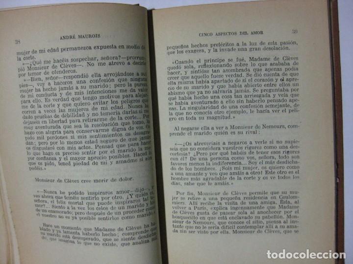 Libros de segunda mano: CINCO ASPECTOS DEL AMOR - ANDRE MAUROIS - EDICIONES AYMA - 1942 - Foto 5