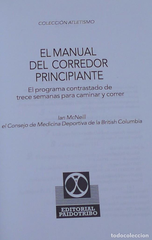 Libros de segunda mano: Manual del corredor principiante - Ian McNeill - Running Runner - Foto 3