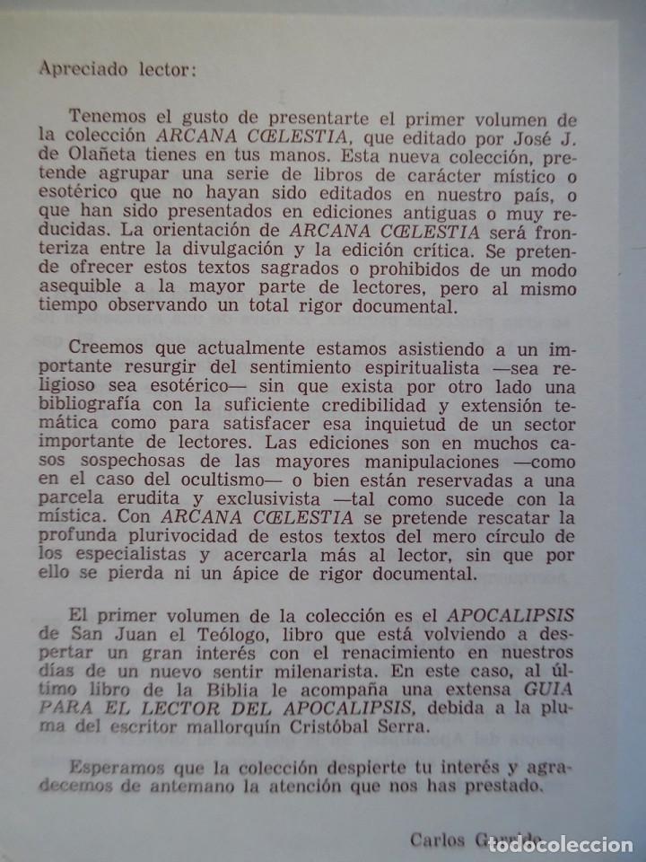 Libros de segunda mano: Apocalipsis. Precedido de una Gu&iacute;a para el lector de Cristobal Serra - Foto 3