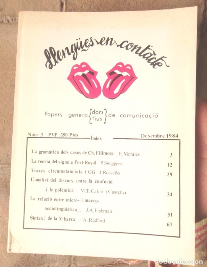 Second hand books: Lleng&uuml;es en contacte 3 Als universitaris catalanoparlants Entre tots no farem res socioling&uuml;&iacute;stica