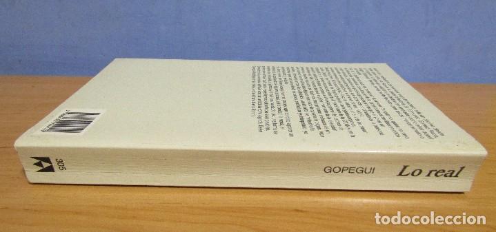 Libros de segunda mano: BEL&Eacute;N GOPEGUI - LO REAL - EDITORIAL ANAGRAMA 2001 - Foto 2