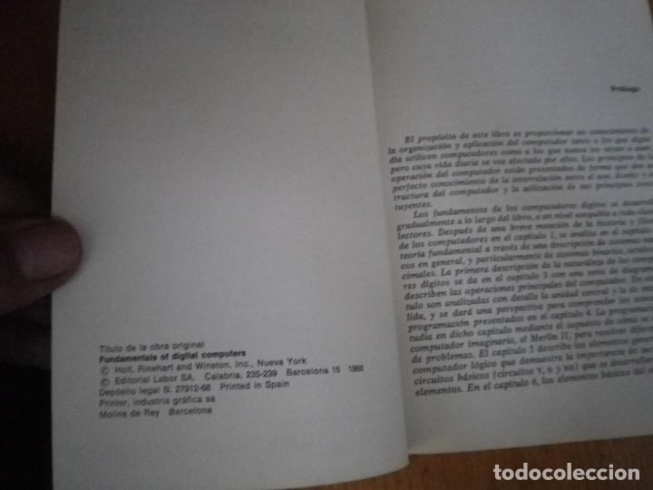 Libros de segunda mano: PRICIPIOS BASICOS DE LOS COMPUTADORES S.M. WEINSTEIN Y A. KEIM EDITORIAL LABOR 1968 - Foto 3