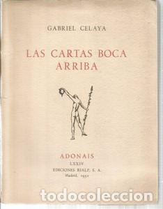Libros de segunda mano: Las cartas boca arriba - CELAYA, GABRIEL - Foto 1