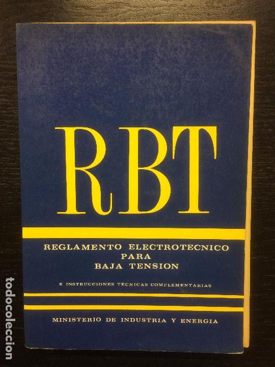 Libros de segunda mano: REGLAMENTO ELECTROTECNICO PARA BAJA TENSION - Foto 1