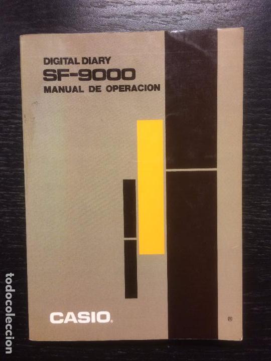 Libros de segunda mano: MANUAL DE OPERACION CASIO SF 9000 DIGITAL DIARY - Foto 1