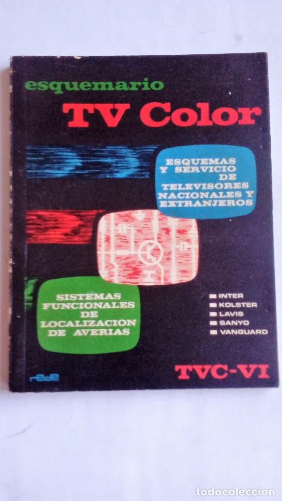 Gebrauchte B&uuml;cher: ESQUEMARIO TV COLOR  Esquemas y servicio de televisores nacionales y extranjeros