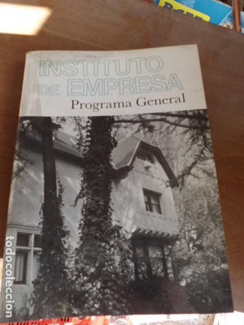 Libros de segunda mano: Libro Instituto de empresa Programa general 1982 L-8760-250 - Foto 1
