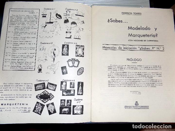 Libros de segunda mano: &iquest;SABES? NUMERO 2. MODELADO Y MARQUETERIA. EDICIONES SALVATELLA - Foto 2