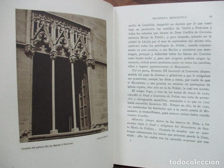 Libros de segunda mano: HISTORIA DE POBLET.MORGADES, Dom Bernardo. - Foto 4