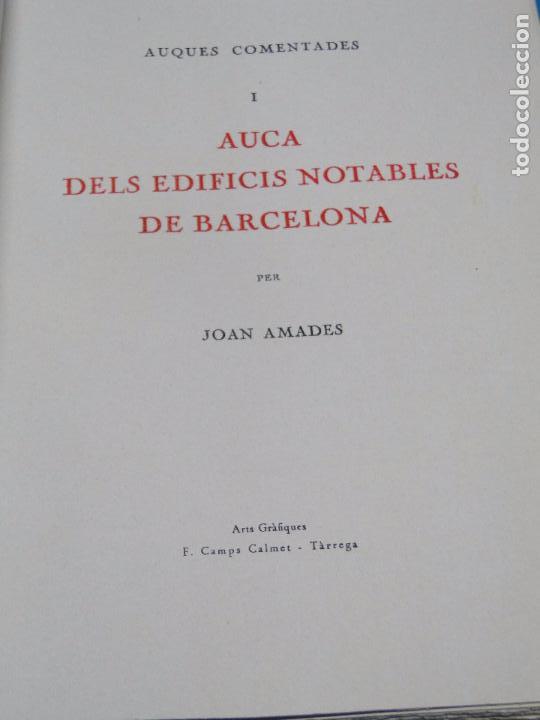 Libros de segunda mano: AUCA DELS EDIFICIS NOTABLES DE BARCELONA .- Amades, Joan - Foto 3