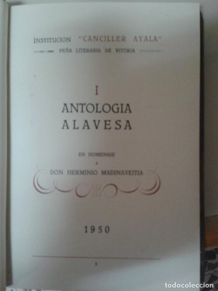 Libros de segunda mano: I&ordf; ANTOLOG&Iacute;A ALAVESA - Foto 2