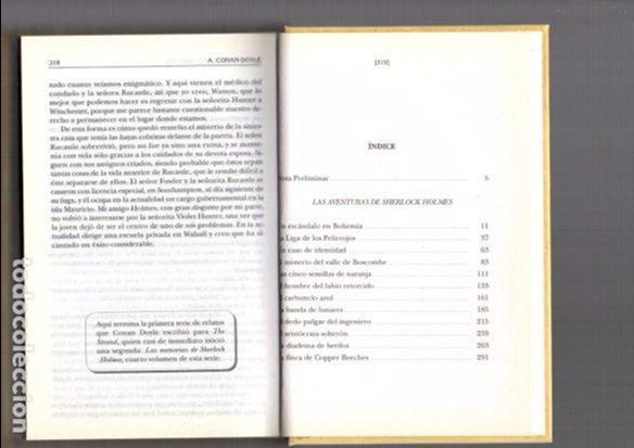 Libros de segunda mano: SHERLOCK HOLMES - A. CONAN DOYLE - ED. EDICOMUNICACION 1996 - Foto 2