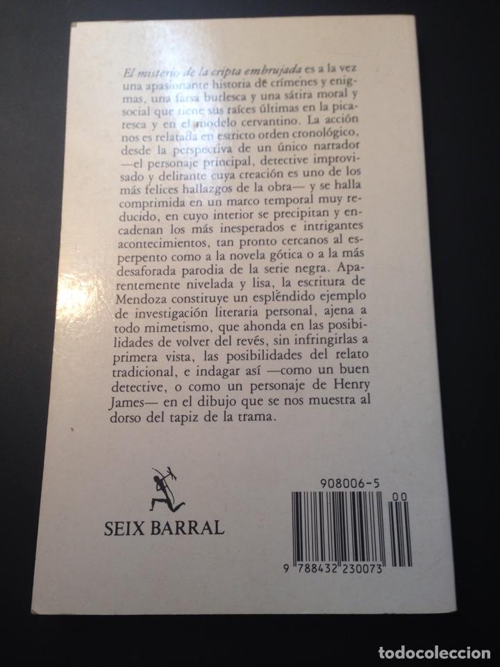 Libros de segunda mano: Libro El misterio de la cripta embrujada. Eduardo Mendoza - Foto 2