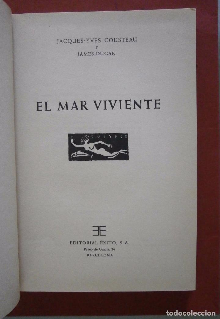Libros de segunda mano: El mar viviente. Jacques-Yves Cousteau-James Dugan - Foto 1