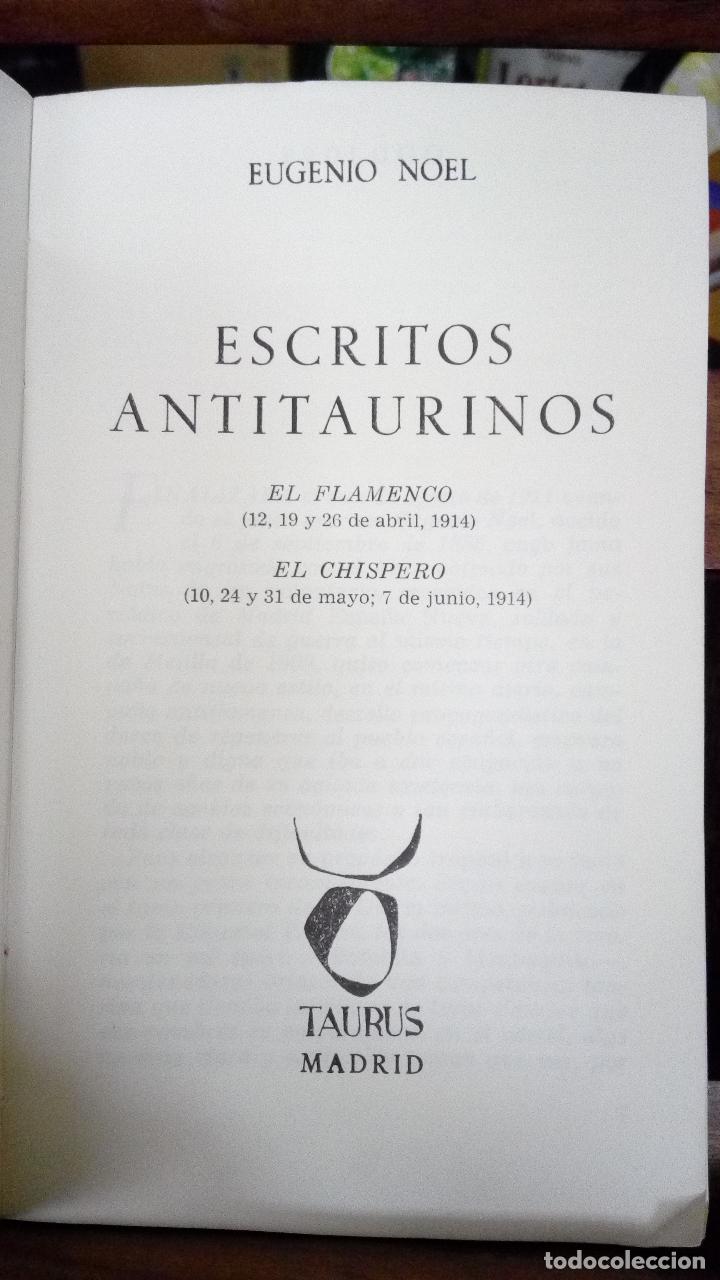 Libros de segunda mano: ESCRITOS ANTITAURINOS - EUGENIO NOEL - Foto 3