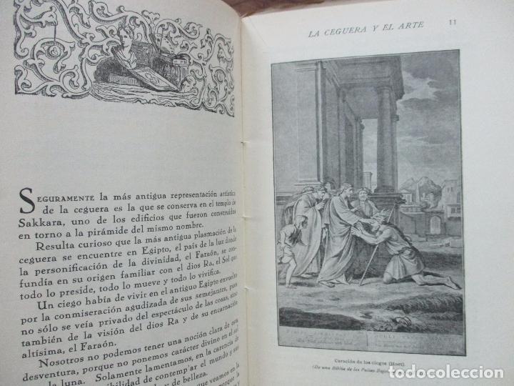 Libros de segunda mano: LA CEGUERA Y EL ARTE. 1942. - Foto 5