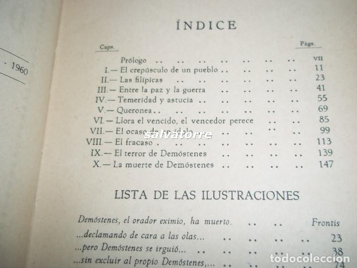 Libros de segunda mano: DEMOSTENES. EL LEON DE ATENAS.EDICIONES ARALUCE.1960 - Foto 5