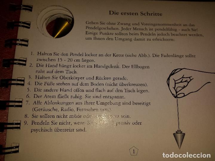 Libros de segunda mano: EL PENDULO DEL SET - PENDEL SET LIBRO EN ALEMAN CON PENDULO DE BRONCE - Foto 2