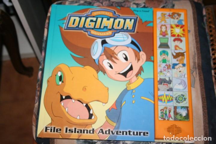 Libros de segunda mano: libro con sonido digimon file island adenture en ingles - Foto 1