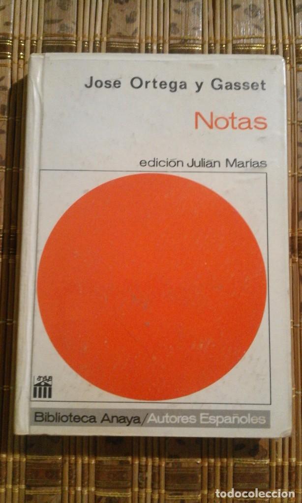Libros de segunda mano: Notas - Jose Ortega y Gasset - Foto 1