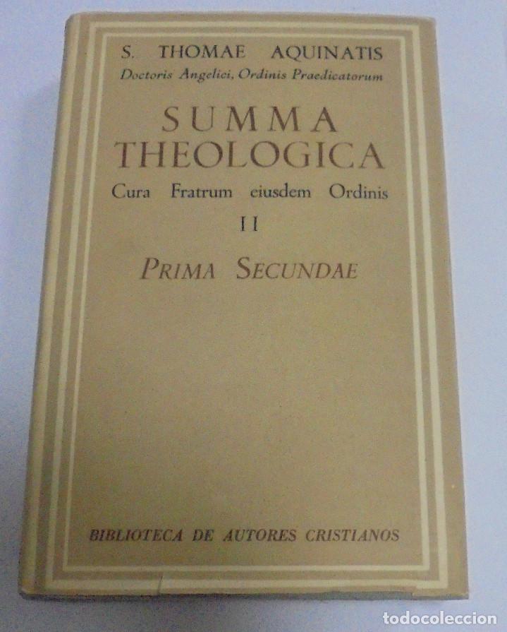 Summa Theologica. Ii. Santo Tomas De Aquino. 19 - Vendido En Venta ...