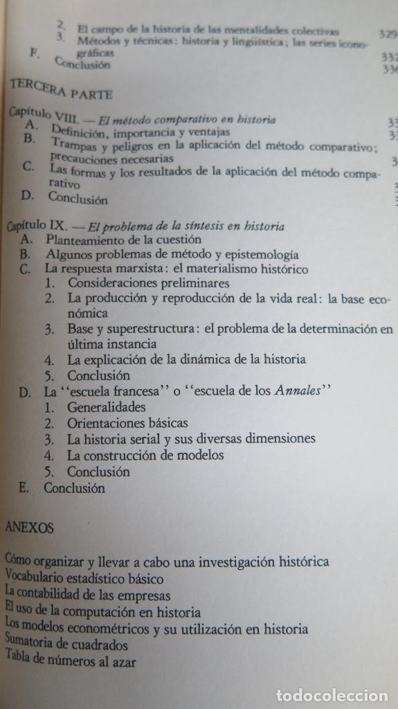 Libros de segunda mano: LOS METODOS DE LA HISTORIA. VV.AA - Foto 6