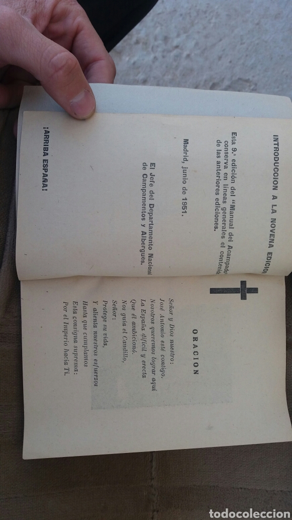 Libros de segunda mano: Manual del acampado . Falange ESpa&ntilde;ola. - Foto 2