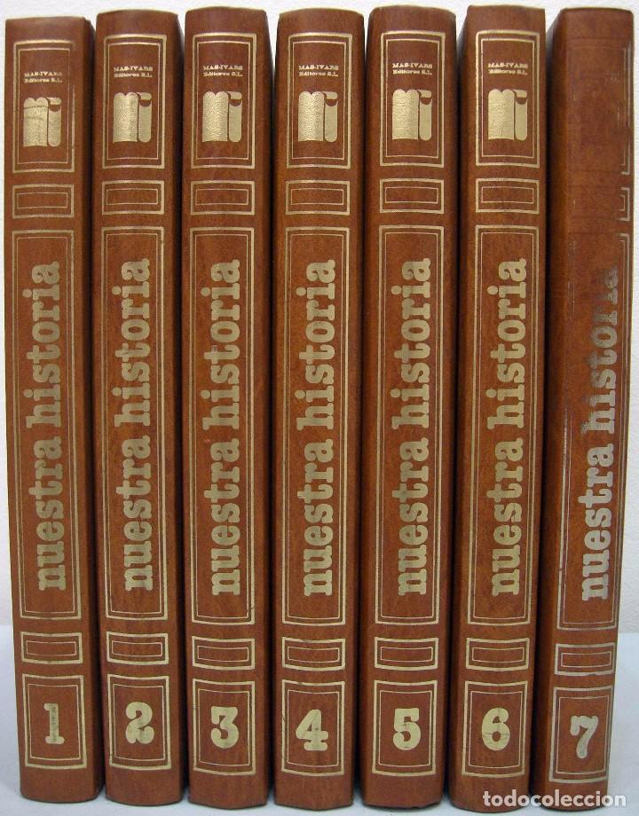 Libros de segunda mano: NUESTRA HISTORIA (7 TOMOS). MAS IVARS EDITORES, 1980. - Foto 1
