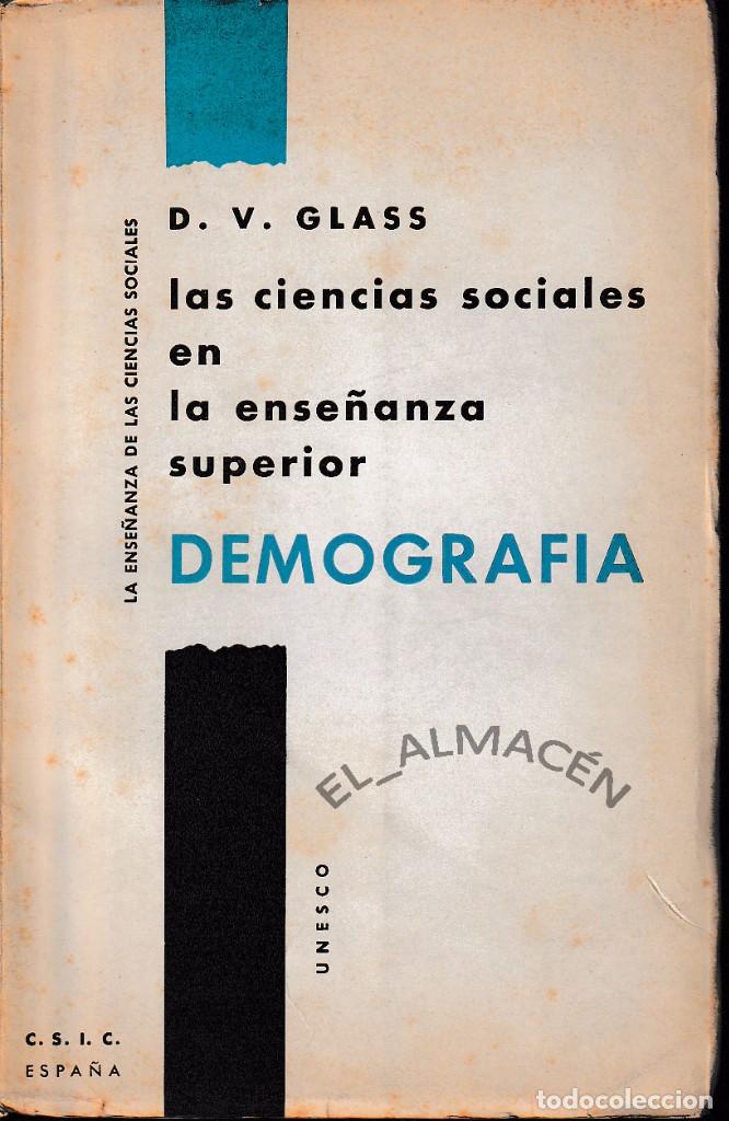 Libros de segunda mano: DEMOGRAF&Iacute;A (CSIC / UNESCO 1961) SIN USAR. - Foto 1