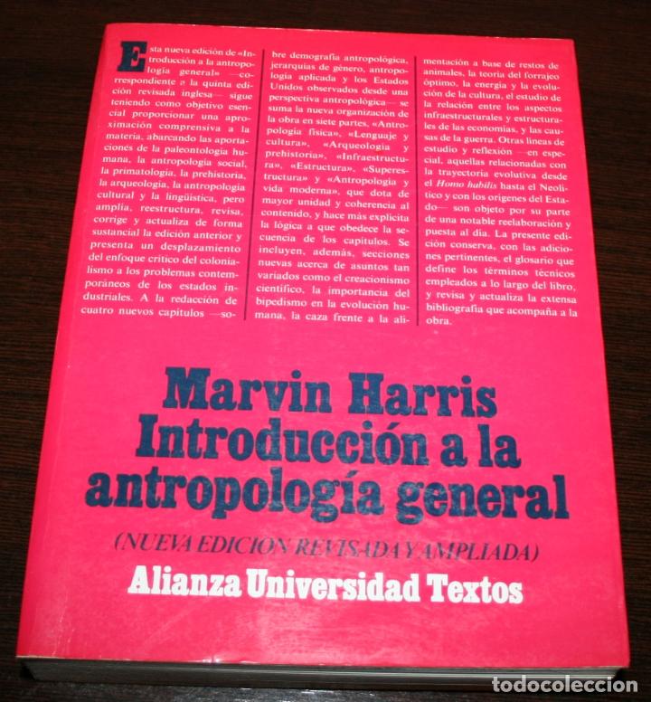Libros de segunda mano: MARVIN HARRIS - INTRODUCCI&Oacute;N A LA ANTROPOLOG&Iacute;A GENERAL - ALIANZA EDITORIAL - 1994 - Foto 1